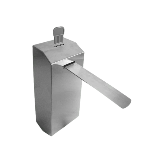 Dispensador de jabón líquido quirúrgico con codo de acero